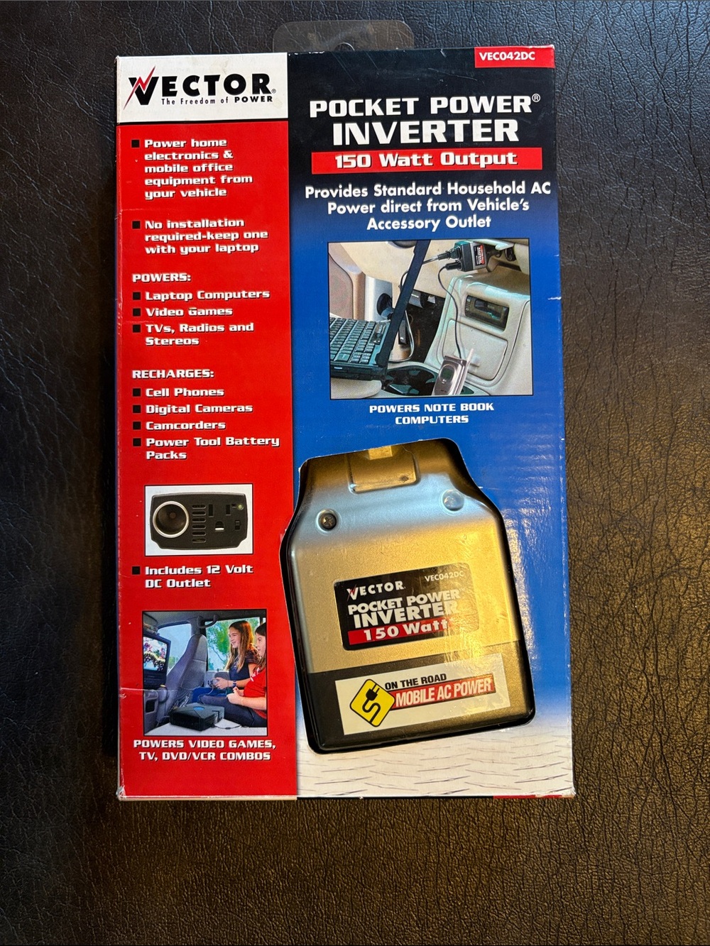 New in box Vector pocket power inverter with 150 Watt output